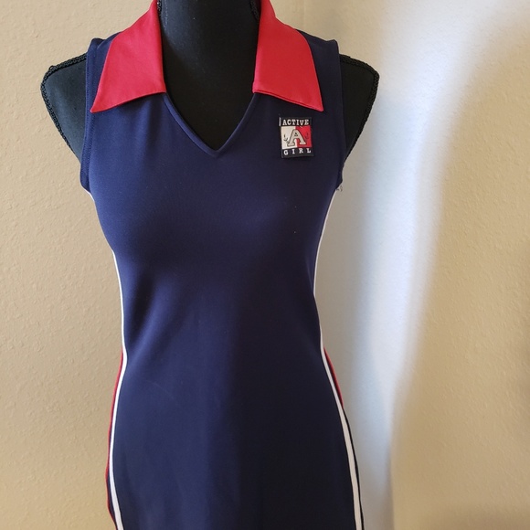 Pretty Girl Cute Red White and Blue Dress - Picture 3 of 8